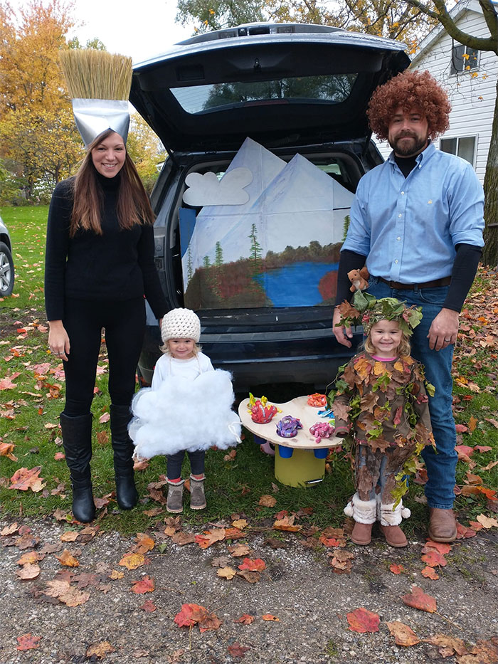 DIY Costumes For A Trunk Or Treat Party Yesterday. The Joy Of Painting!