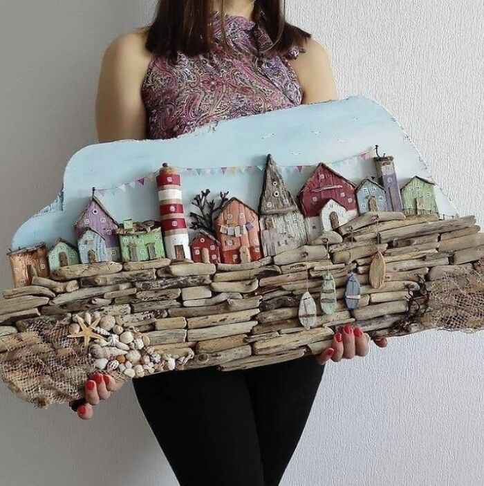 A Whole Village Made Of Driftwood