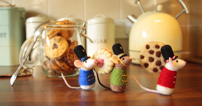 I Create Christmas-Inspired Felted Ornaments, And Now You Can Make Them Too (29 Pics)