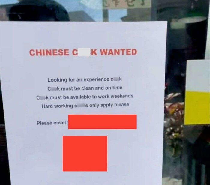 Chinese C**k Wanted