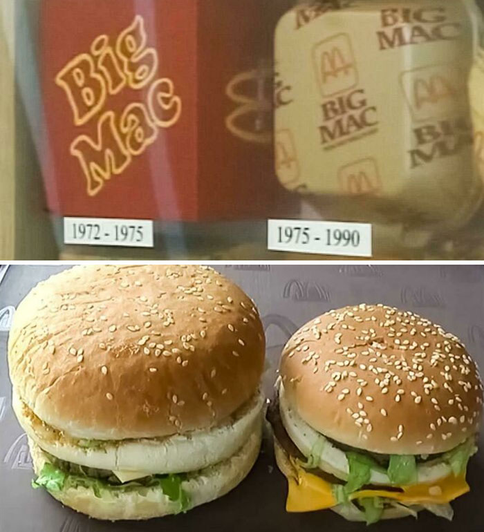 El tamaño original de la Big Mac 