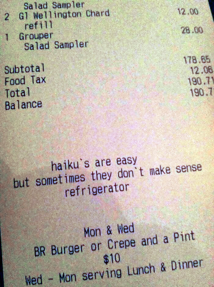 Just Finished Dinner At A Super Fancy Restaurant, This Was On The Receipt. I Guess They Are Correct