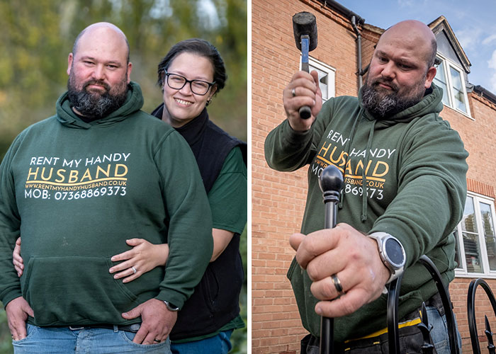 Woman “Rents Out” Her Handy Husband As A Joke, Turns It Into A Full-Time Business