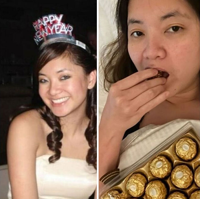 New Year’s Eve Went From Tiara To Ferrero