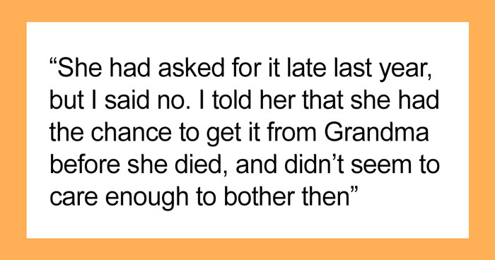 Woman The Only One Who Bothered To Learn Grandma’s Secret Cake Recipe, Gets Called Out By Family As A Sellout After Going Commercial