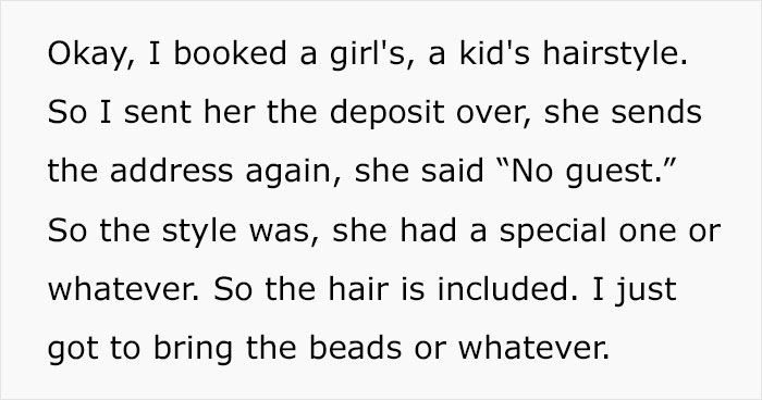 Mom Wants To Know If She’s Overreacting After Finding Out From A Hairstylist That She Can’t Stay With Her 7 Y.O. Daughter While Her Hair Is Being Done Mom Wants To Know If She’s Overreacting After Finding Out From A Hairstylist That She Can’t Stay With Her 7 Y.O. Daughter While Her Hair Is Being Done