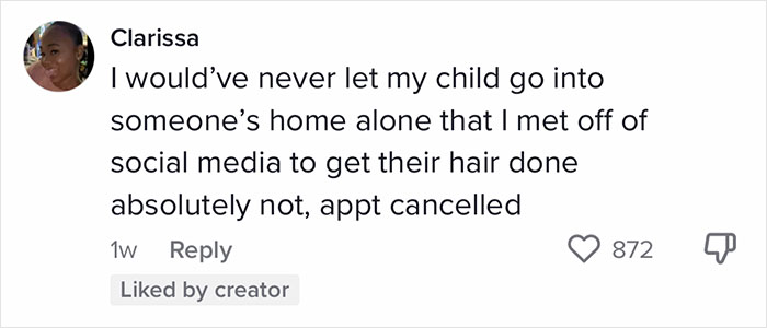 Mom Wants To Know If She’s Overreacting After Finding Out From A Hairstylist That She Can’t Stay With Her 7 Y.O. Daughter While Her Hair Is Being Done Mom Wants To Know If She’s Overreacting After Finding Out From A Hairstylist That She Can’t Stay With Her 7 Y.O. Daughter While Her Hair Is Being Done