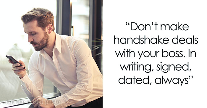 Guy Puts In His “Notice Of Immediate Resignation” After Boss Disregards Their Verbal Agreement, Warns Others To Always Write Things Down