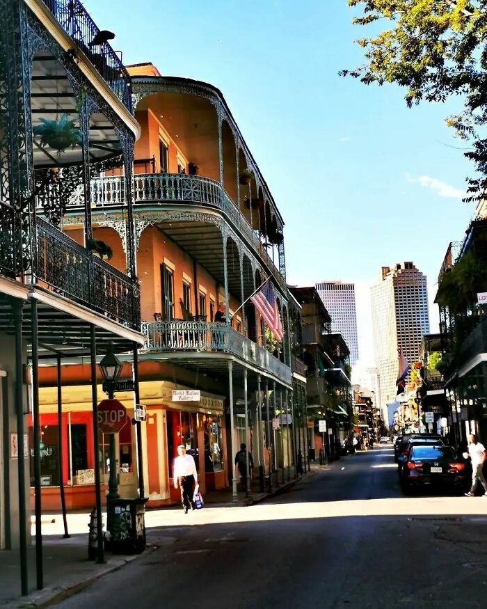 I Like The Contrast Between Old Famous New Orleans Architecture In The Front And New In The Back