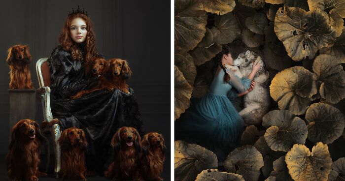 This Photographer Creates Breathtaking Pictures Where The Main Subject Becomes The Delicate Similarity Between The Human And Animal (68 Pics)