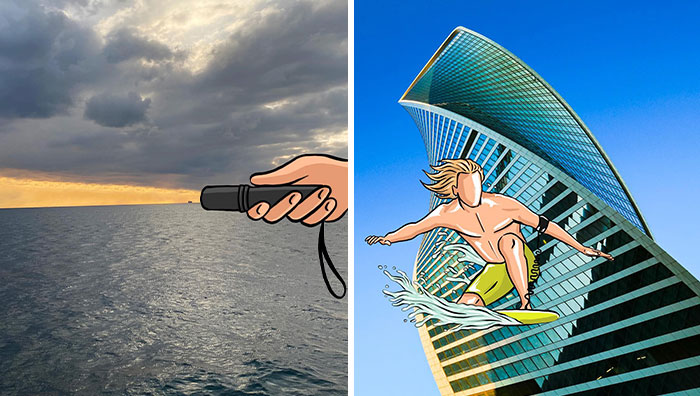 Artist Draws Creative Illustrations That Enhance The Original Picture In A Unique Way (64 New Pics)