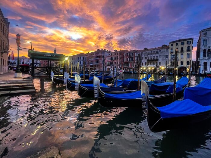 Venezia At Sunrise Before Being Destroyed By Tourists