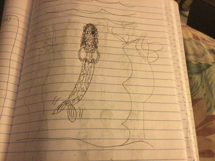 Cyborg Mermaid I Drew Recently