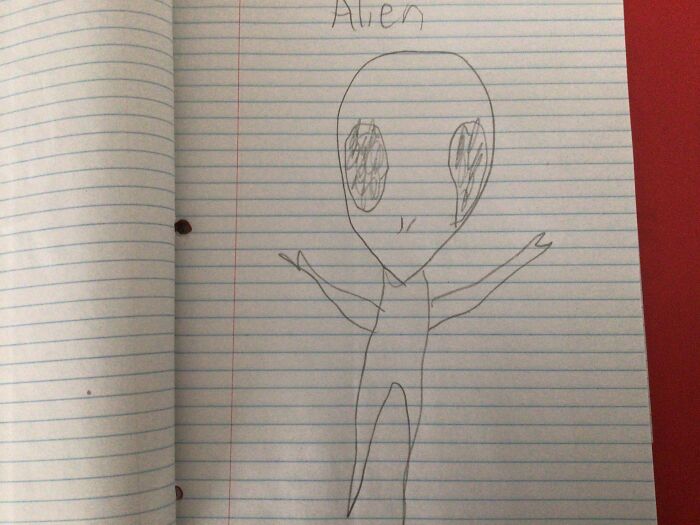 Left Handed Alien. I Don't Think He Comes In Peace