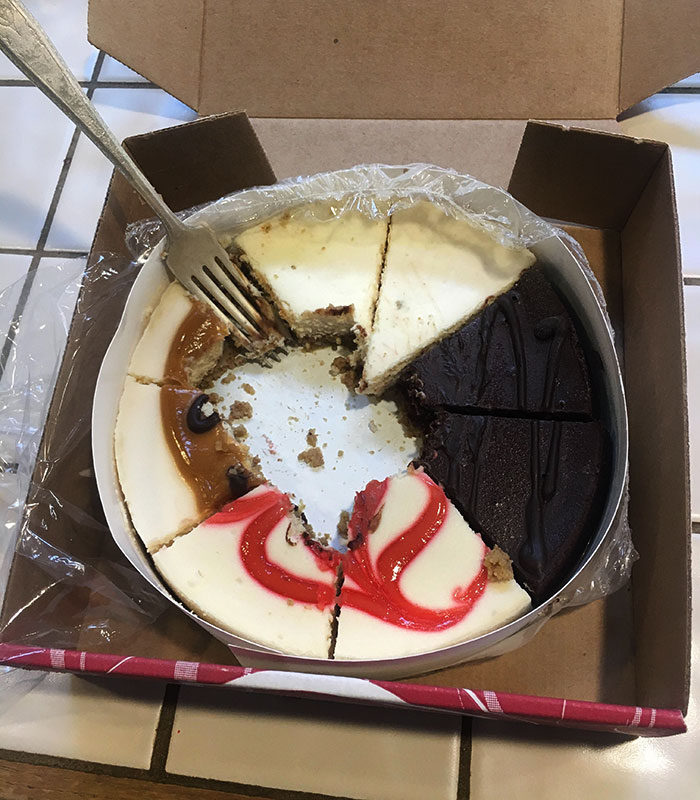 How My In-Laws Eat Assorted Cheesecake