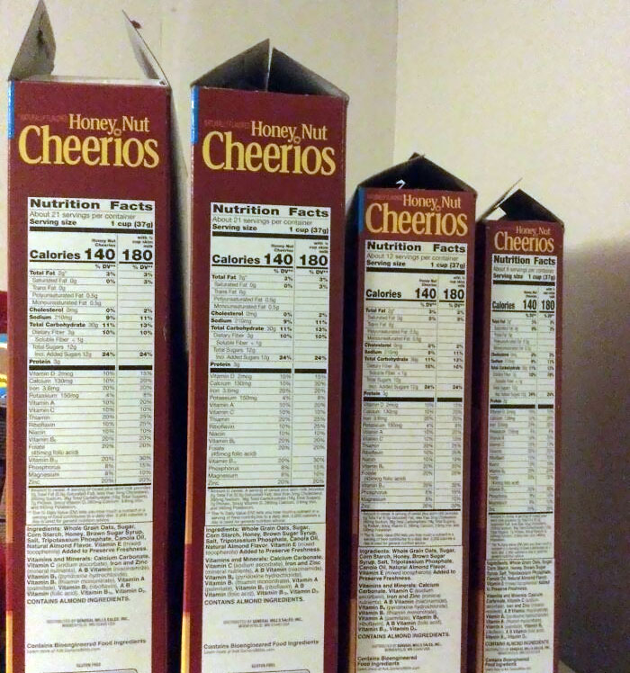 My Son Bought 4 Cereals, Same Brand, Different Sizes And He Eats From All Of Them Without Finishing One First