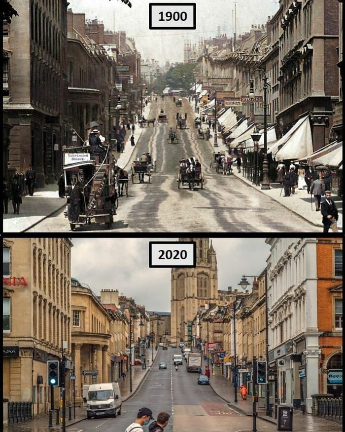 Bristol, UK (1900 And 2020)