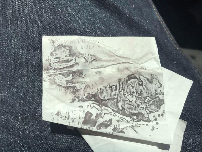 The Ink Stains On My Wet Receipt Look Like A Fantasy Map