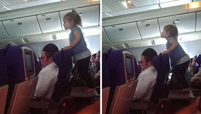 Parents Who Let Their Child Jump All Over Tray Table During An 8-Hour Flight Receive Online Backlash
