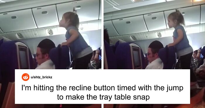 Parents Who Let Their Child Jump All Over Tray Table During An 8-Hour Flight Receive Online Backlash