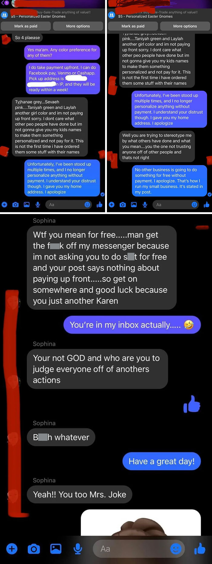 Choosing Beggar Refuses To Pay Upfront For Her "Trajedeigh" Names