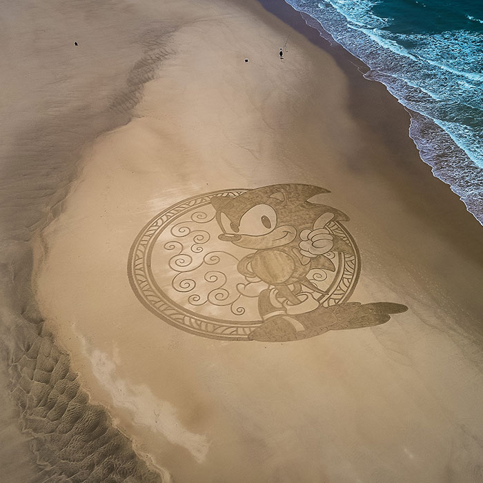 I Make Massive Sand Drawings, And Here Are 49 Of The Best Ones
