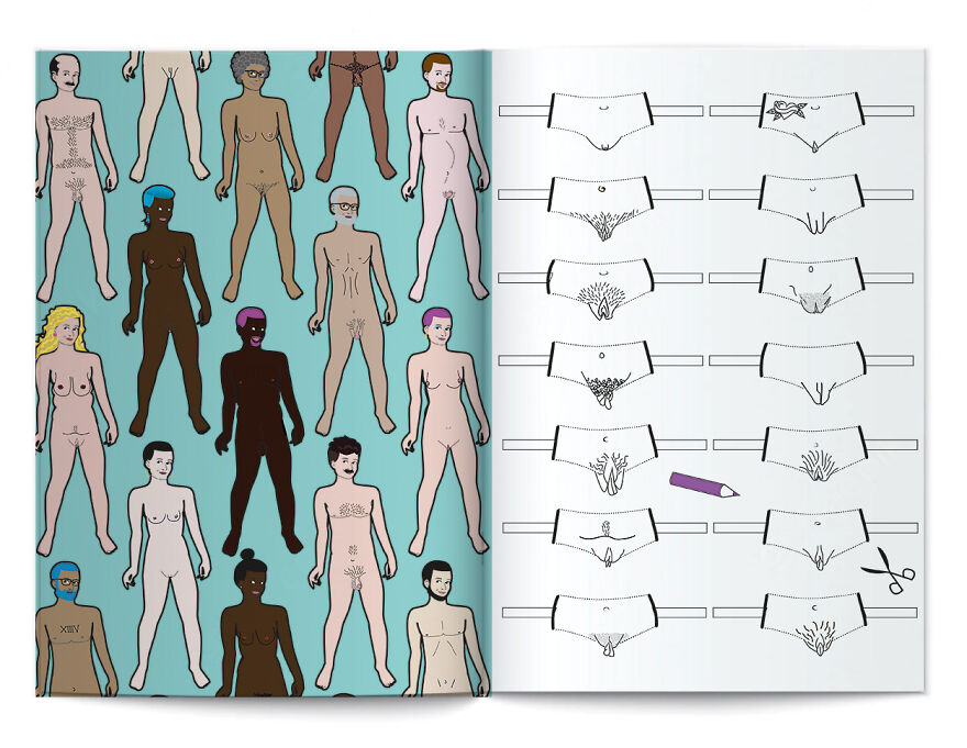 I Drew An Undressed Dress Up Doll To Practice Body Positivity And To Colour Outside The Lines Of The Strict Male/Female Binary