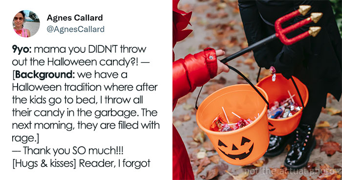 Mom Tweets About Throwing Away Her Kids’ Halloween Candy, People Come For Her And Call Her Cruel