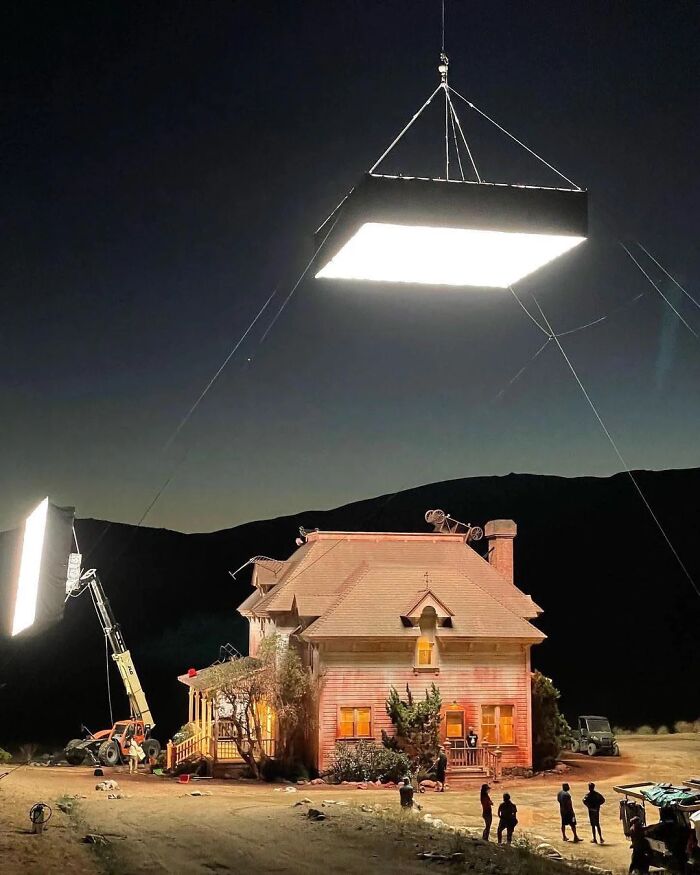 Iluminación en el set de 'Nope' de Jordan Peele