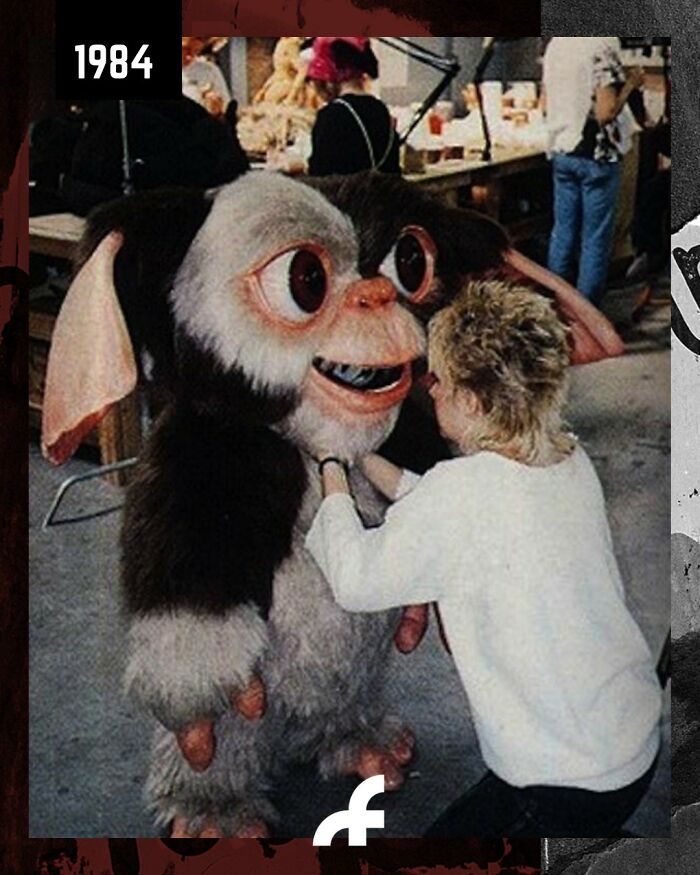 On The Set Of Gremlins With A Giant Gizmo (Zach Galligan)