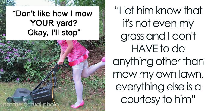 ‘Karen’ Neighbor Complains About How This Guy Doesn’t Mow Their Lawn ‘Properly’, Ends Up Regretting It