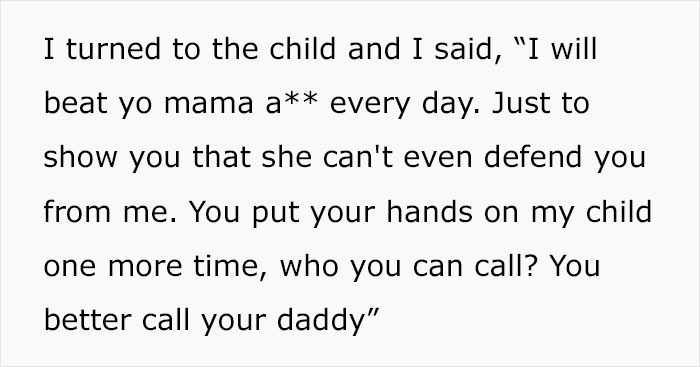"That Child Was So Scared": Woman Hits Her Daughter’s Bully’s Mom In Front Of Her Child To Make Sure They Don’t Do It Again "That Child Was So Scared": Woman Hits Her Daughter’s Bully’s Mom In Front Of Her Child To Make Sure They Don’t Do It Again