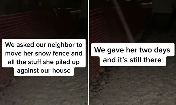 “Looks Like We Got Karen As A Neighbor”: Man Gets Into A War With Neighbor Who Zip-Tied Her Snow Fence To His Gutters “Looks Like We Got Karen As A Neighbor”: Man Gets Into A War With Neighbor Who Zip-Tied Her Snow Fence To His Gutters