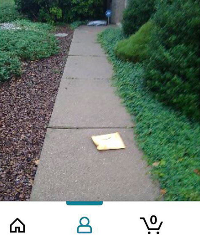 Amazon Left My Package In The Rain 10 Feet Away From A Covered Patio. Good Job You Lazy Pos