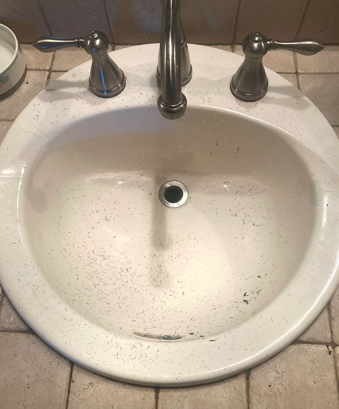 This Is How My Boyfriend Leaves The Sink After He Shaves