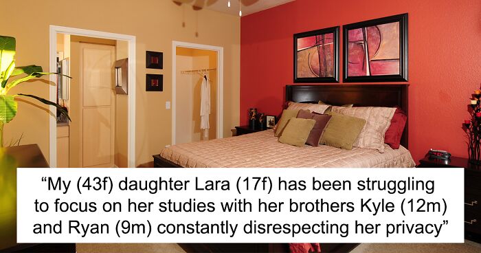 Internet Calls Out This Mother Who Doesn’t See The Problem With Her Daughter Complaining How Her Younger Brothers Keep Invading Her Privacy