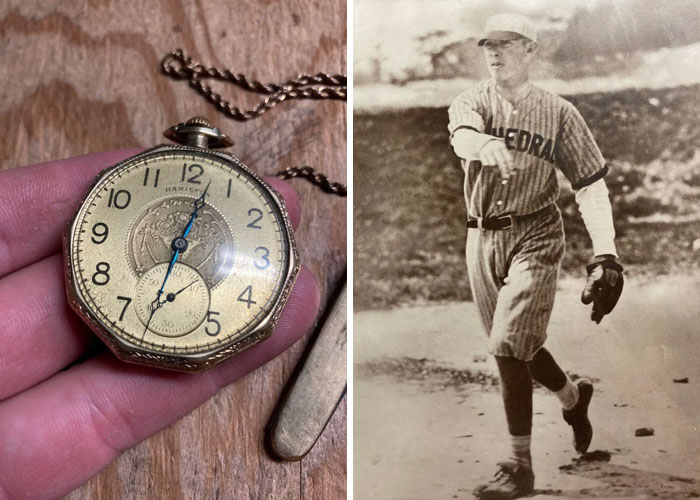 Great Grandpas Pocket Watch, Still Going Strong After 97 Years. Bonus Pic Of Gramps At The End