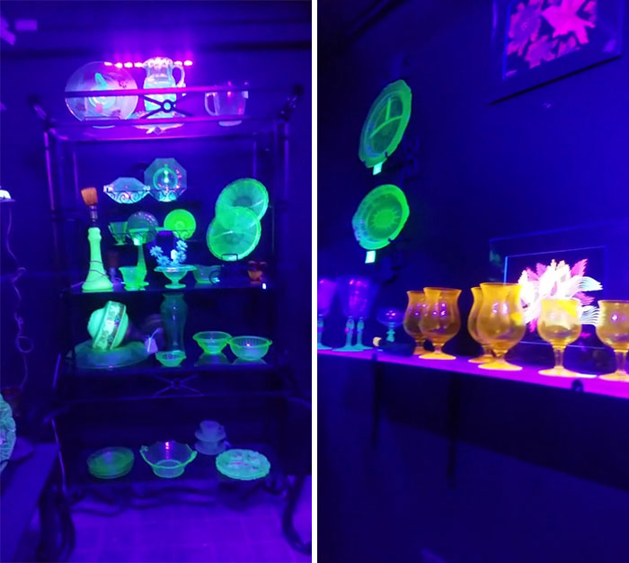 A Small Portion Of My Mom's Uranium Glass Collection