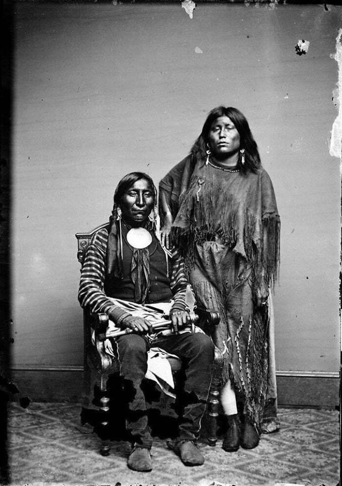 Kiowa Couple Lone Wolf And Etla, 1860