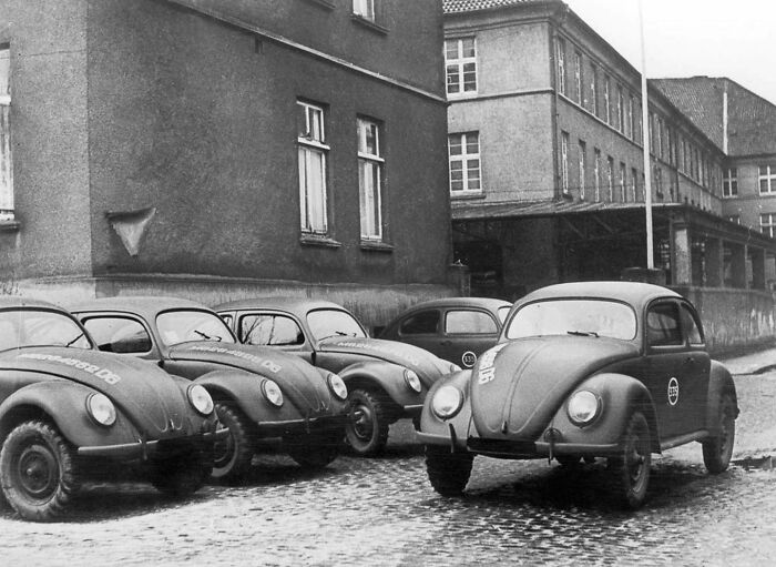 Some Of The First Volkswagen “Beetles” Produced In West Germany, 1945