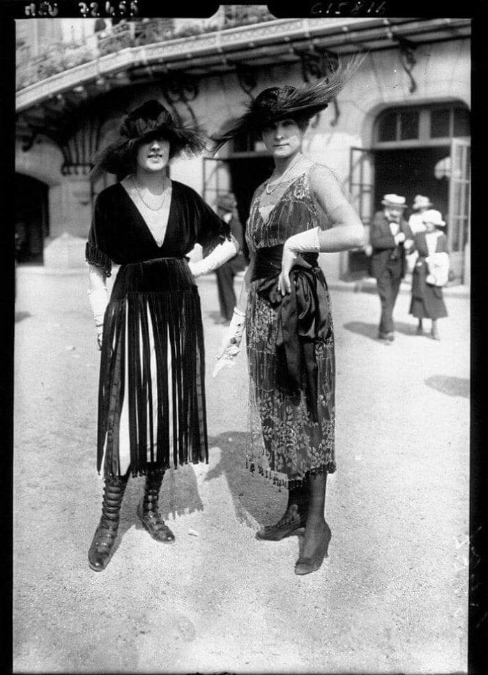 Wearing The Latest Style At Longchamp Race's Paris France, 1919