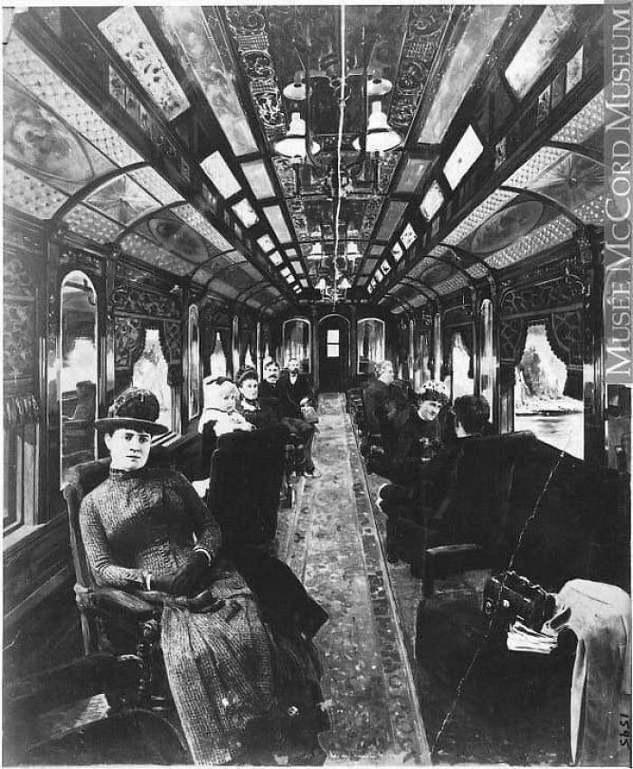 Inside A Train, 1800s