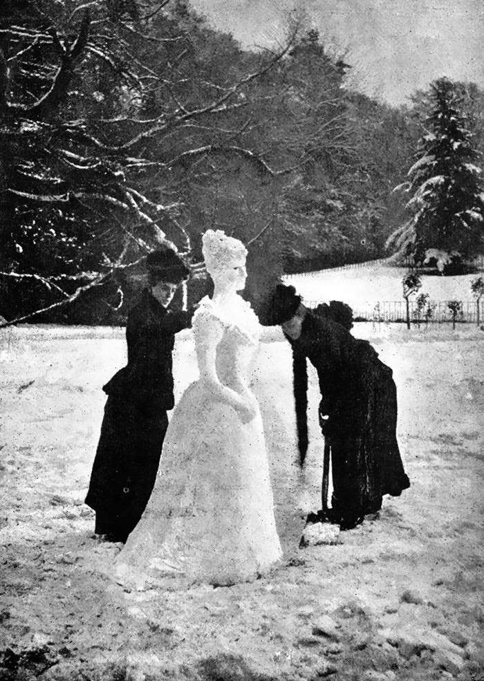 Una dama de nieve, 1892