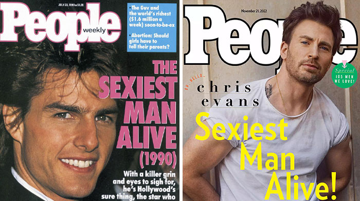 El antes y después de los hombres más sexis del mundo; el más sexi de este año es Chris Evans