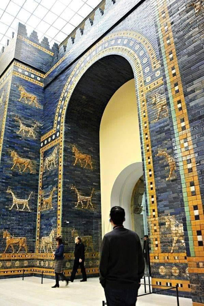 The Ishtar Gate, Built By The Babylonian King Nebuchadnezzar II In Mesopotamia In 575 Bc