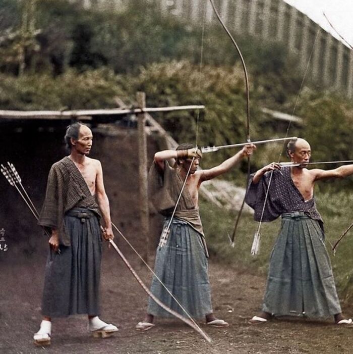 Japanese Archers, Circa 1860