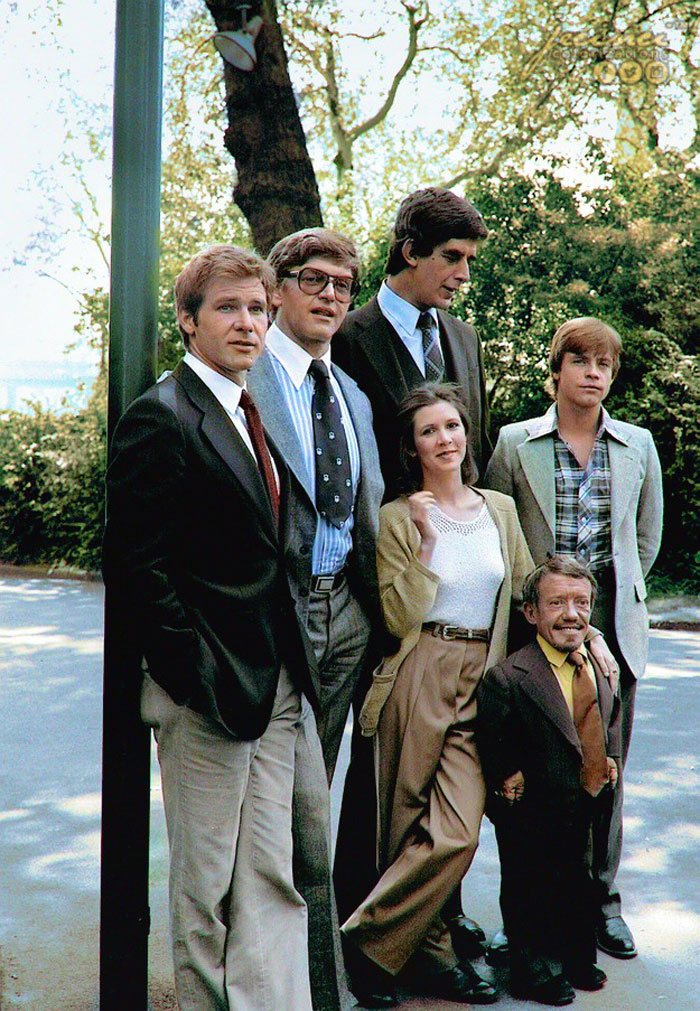 Star Wars Cast Out Of Costumes