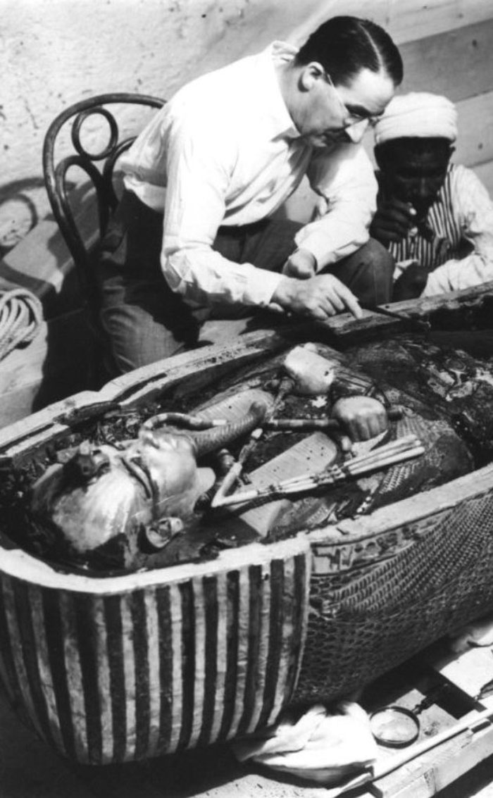 Howard Carter Opening The Sarcophagus Of King Tutankhamun, 1925