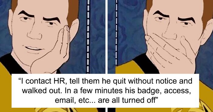 Employee Is Surprised His Badge Is Not Working, Team Lead Reminds Him That He Left Work Early The Day Before, Saying He Was Quitting