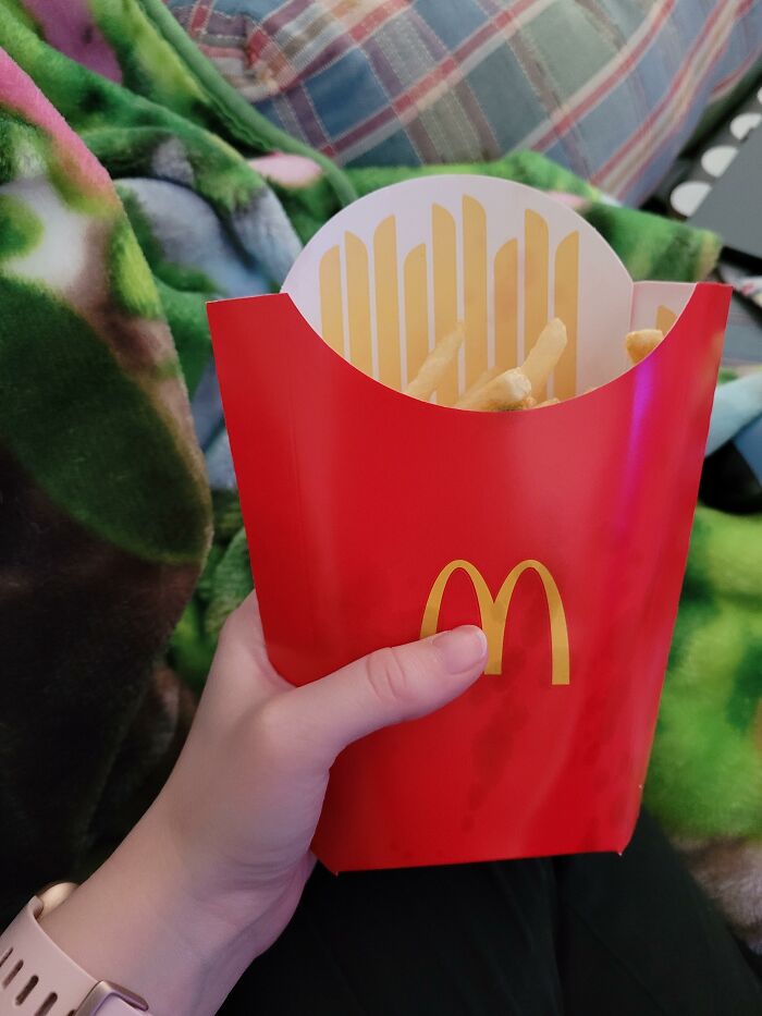 Paid Extra For Large Fries. Open The Bag To This